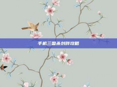 手机三国杀刘晔攻略