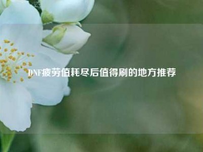 DNF疲劳值耗尽后值得刷的地方推荐