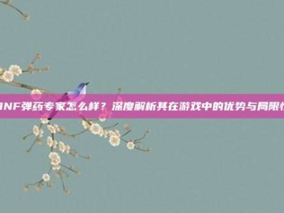 DNF弹药专家怎么样？深度解析其在游戏中的优势与局限性