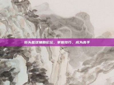 街头篮球辅助论坛，掌握技巧，成为高手