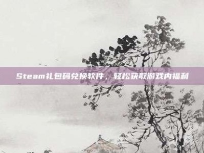 Steam礼包码兑换软件，轻松获取游戏内福利