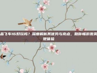 极品飞车16好玩吗？深度解析其优势与亮点，助你畅游激爽驾驶体验