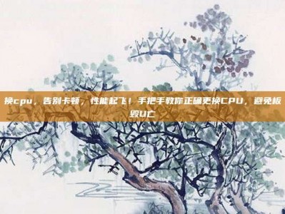 换cpu，告别卡顿，性能起飞！手把手教你正确更换CPU，避免板毁U亡