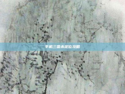手机三国杀定位攻略