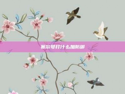 赛尔号打什么加防御