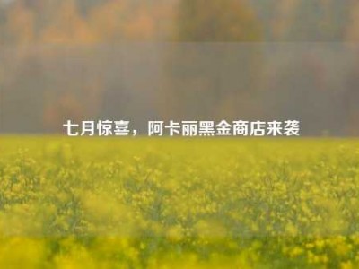七月惊喜，阿卡丽黑金商店来袭