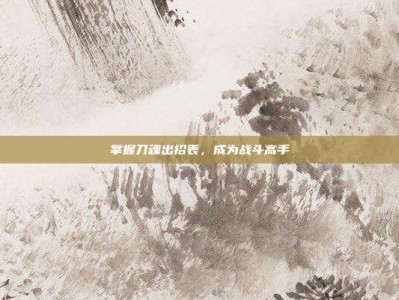 掌握刀魂出招表，成为战斗高手