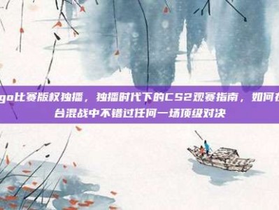 csgo比赛版权独播，独播时代下的CS2观赛指南，如何在平台混战中不错过任何一场顶级对决