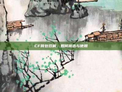 CF背包双肩，如何挑选与使用