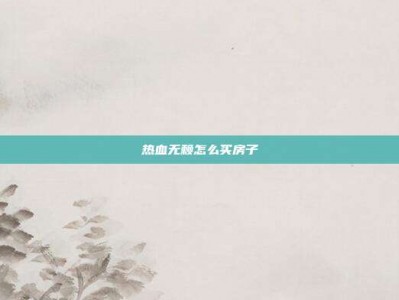 热血无赖怎么买房子