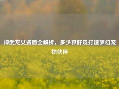 神武龙女资质全解析，多少算好及打造梦幻宠物伙伴