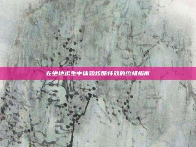 在绝地求生中体验炫酷特效的终极指南