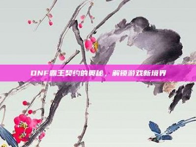 DNF霸王契约的奥秘，解锁游戏新境界