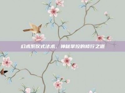 幻术系仪式法术，神秘掌控的修行之道