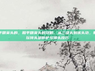 和平精英头的，和平精英头的攻略，从三级头到铁头功，教你玩转头部防护与爆头技巧