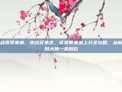 逆战哥哥弟弟，逆战兄弟连，哥哥带弟弟上分全攻略，从新手到大神一步到位