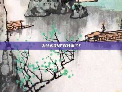 为什么DNF双开不了？