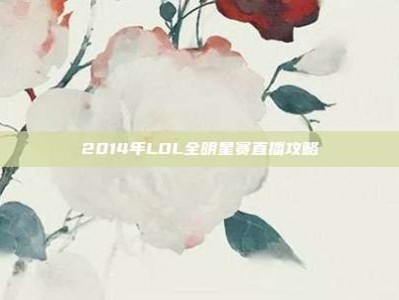 2014年LOL全明星赛直播攻略