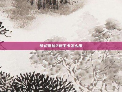 梦幻诛仙2新手卡怎么用
