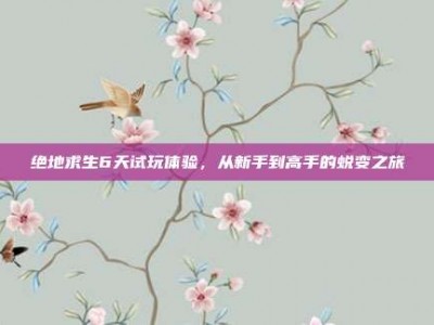 绝地求生6天试玩体验，从新手到高手的蜕变之旅