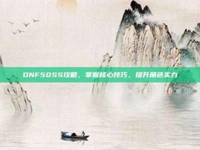 DNF50SS攻略，掌握核心技巧，提升角色实力