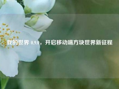 我的世界 0.9.0，开启移动端方块世界新征程