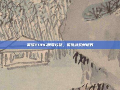 美版PUBG账号攻略，解锁游戏新境界