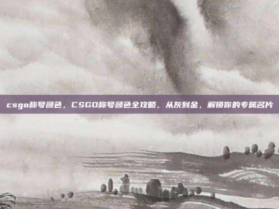 csgo称号颜色，CSGO称号颜色全攻略，从灰到金，解锁你的专属名片