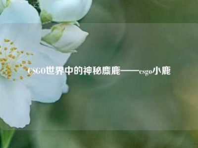 CSGO世界中的神秘麋鹿——csgo小鹿