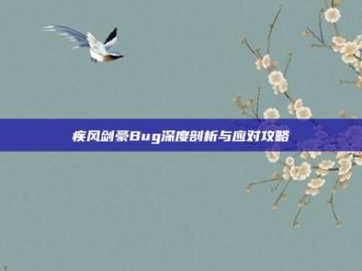 疾风剑豪Bug深度剖析与应对攻略