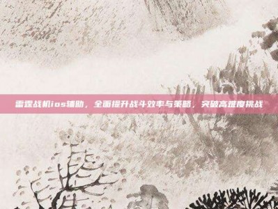 雷霆战机ios辅助，全面提升战斗效率与策略，突破高难度挑战