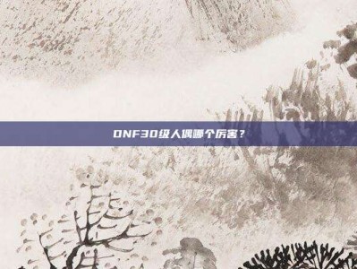 DNF30级人偶哪个厉害？
