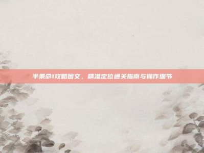 半条命1攻略图文，精准定位通关指南与操作细节