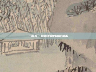 三国杀，最强英雄的神秘抽取