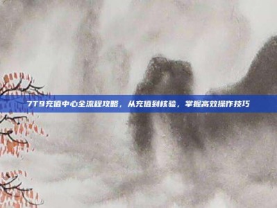 7T9充值中心全流程攻略，从充值到核验，掌握高效操作技巧