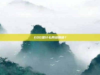 EDG是什么网络用语？