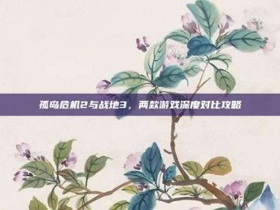 孤岛危机2与战地3，两款游戏深度对比攻略