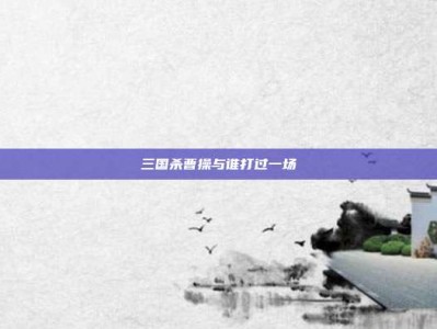 三国杀曹操与谁打过一场