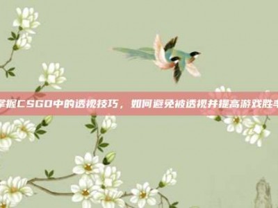掌握CSGO中的透视技巧，如何避免被透视并提高游戏胜率