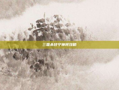 三国杀甘宁神将攻略
