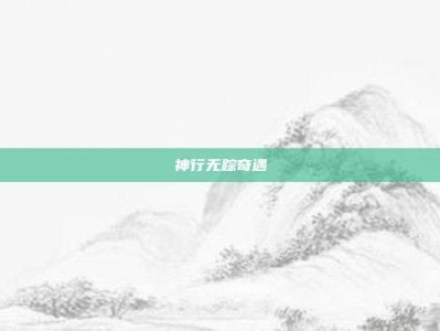 神行无踪奇遇