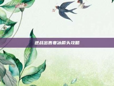 逆战出售寒冰箭头攻略