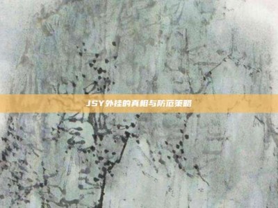 JSY外挂的真相与防范策略
