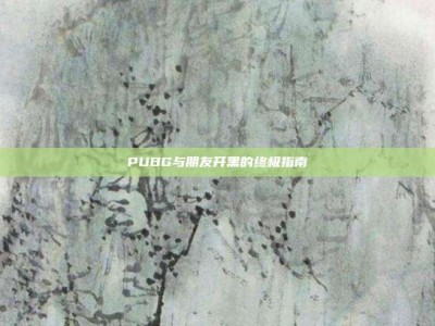 PUBG与朋友开黑的终极指南