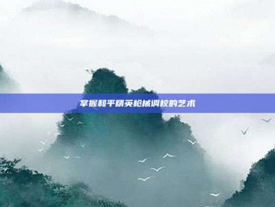 掌握和平精英枪械调校的艺术