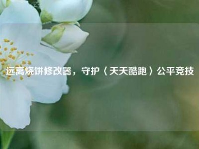 远离烧饼修改器，守护〈天天酷跑〉公平竞技