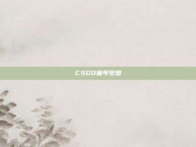CSGO童年梦想