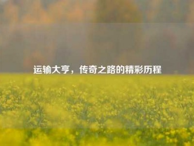 运输大亨，传奇之路的精彩历程