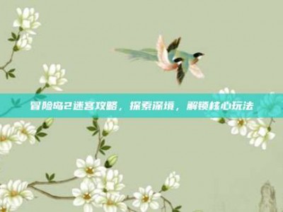 冒险岛2迷宫攻略，探索深境，解锁核心玩法