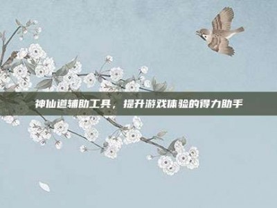 神仙道辅助工具，提升游戏体验的得力助手